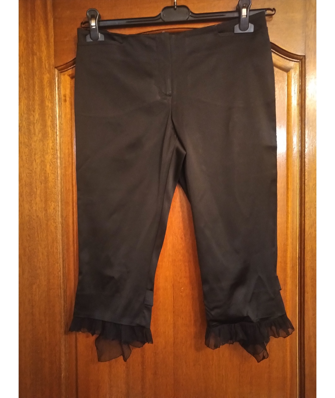 ALBERTA FERRETTI Черный шелковый костюм с брюками, фото 3