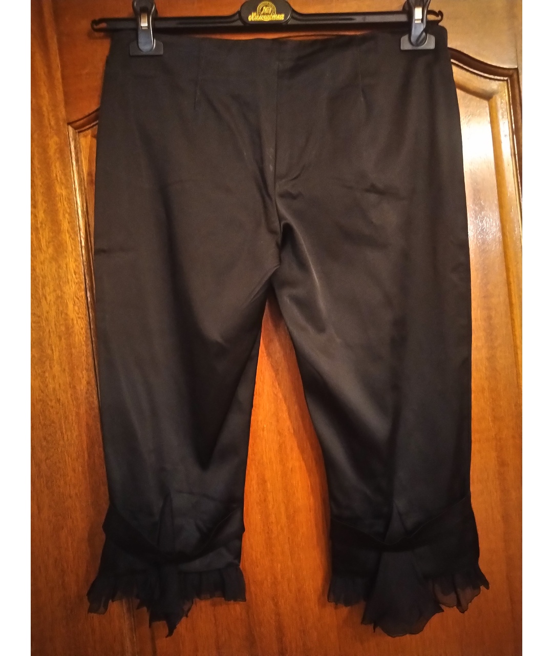 ALBERTA FERRETTI Черный шелковый костюм с брюками, фото 4