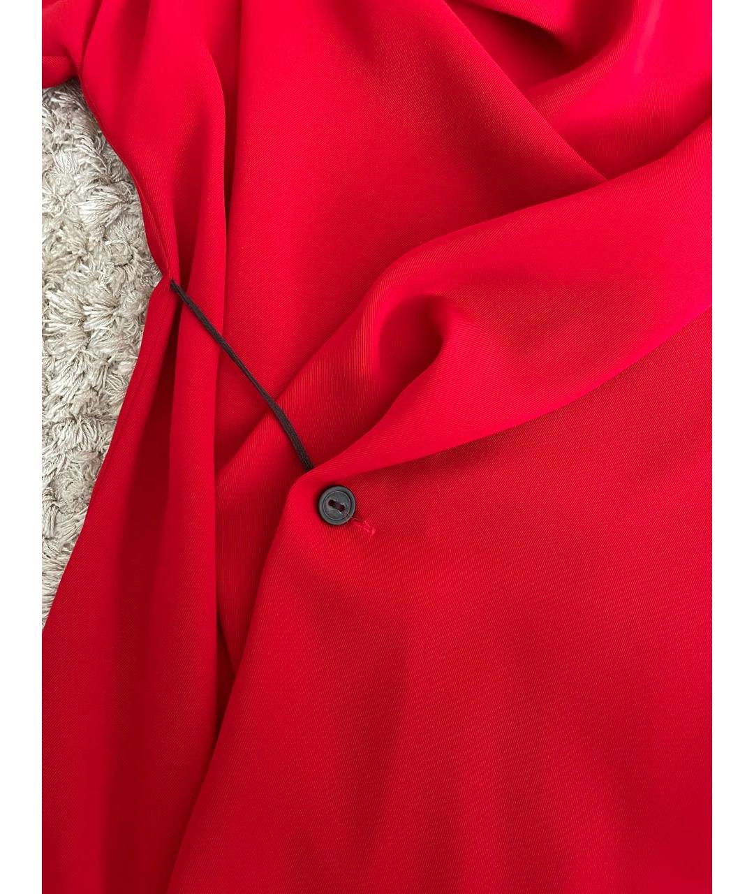 A.F.VANDEVORST Красное полиэстеровое коктейльное платье, фото 4