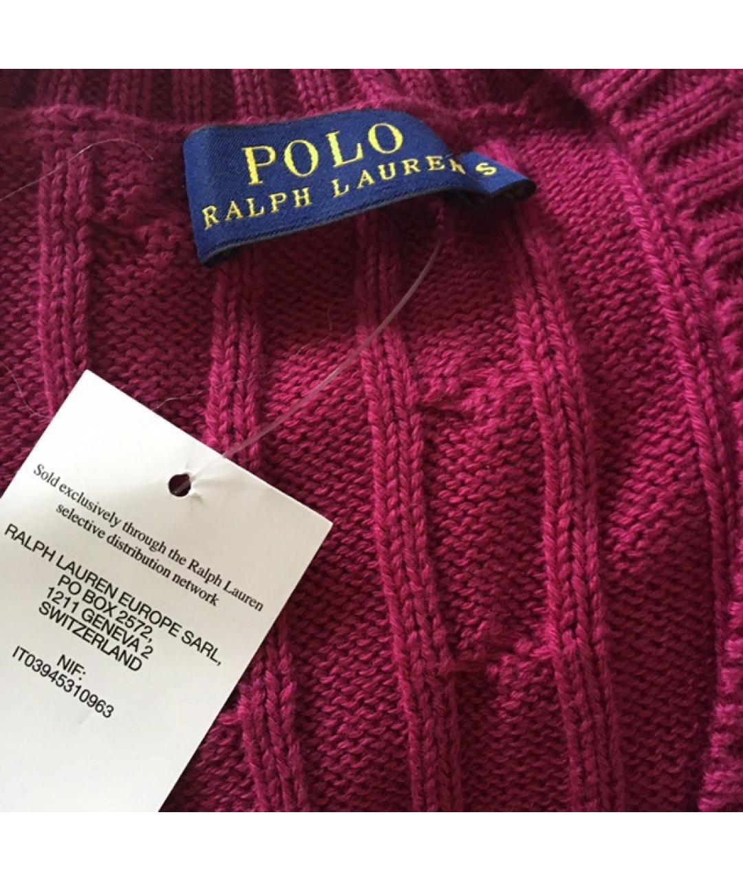 POLO RALPH LAUREN Розовый хлопковый джемпер / свитер, фото 5