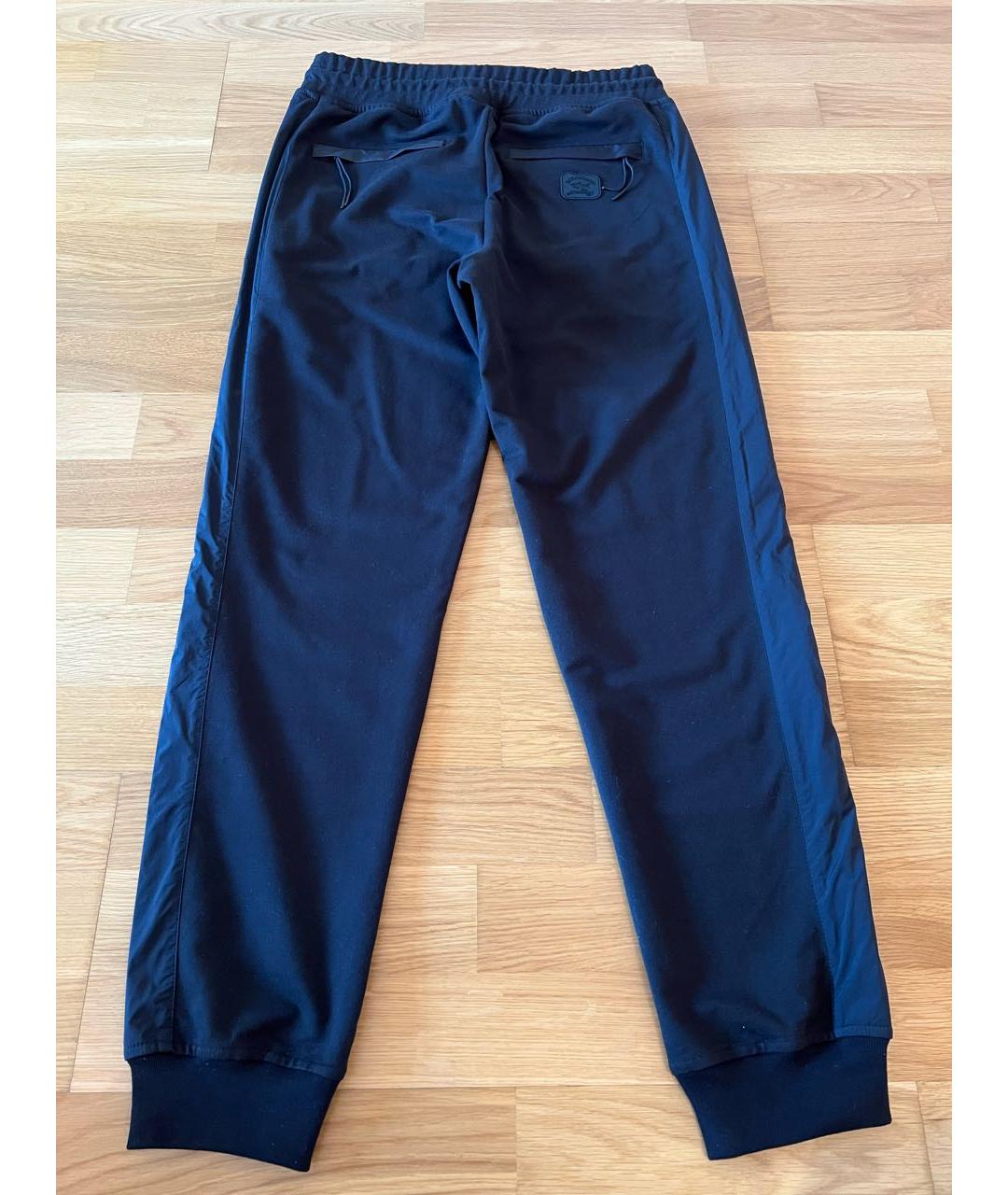 PAUL & SHARK Черные хлопко-эластановые повседневные брюки, фото 2