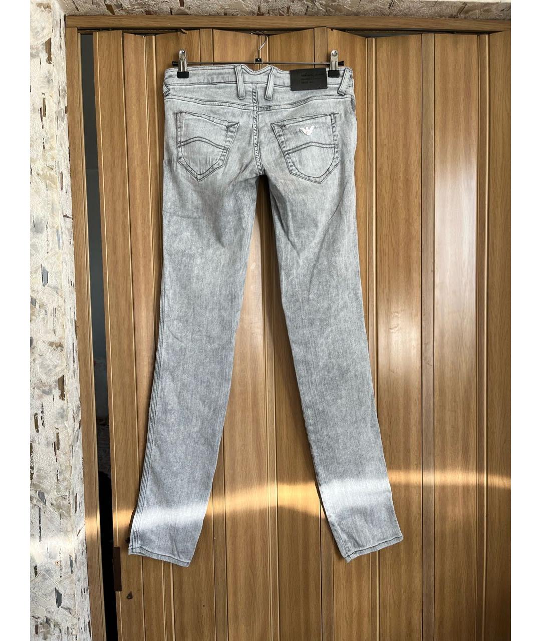 ARMANI JEANS Серые джинсы слим, фото 2