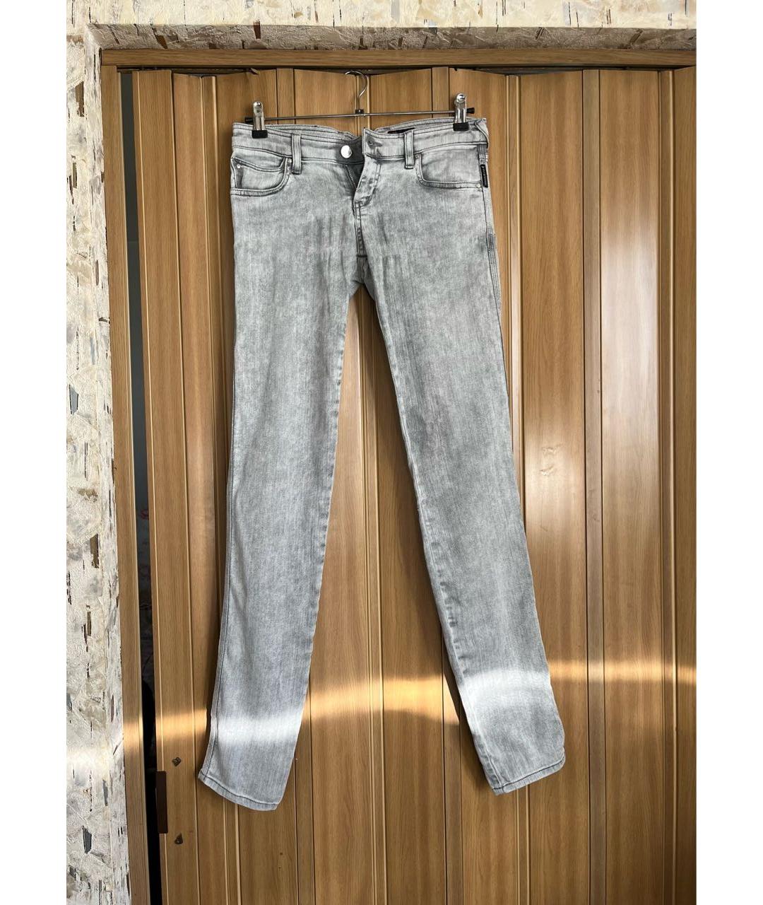 ARMANI JEANS Серые джинсы слим, фото 5