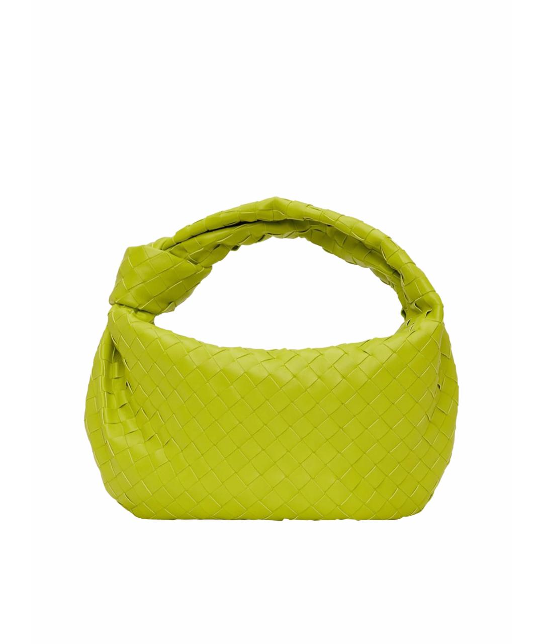 BOTTEGA VENETA Зеленая кожаная сумка с короткими ручками, фото 1