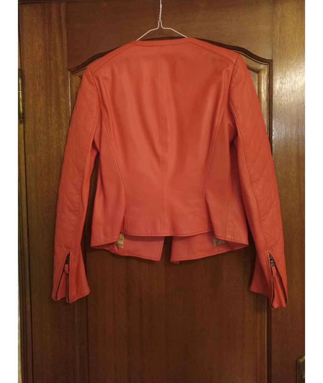 ETRO Коралловая кожаная куртка, фото 2