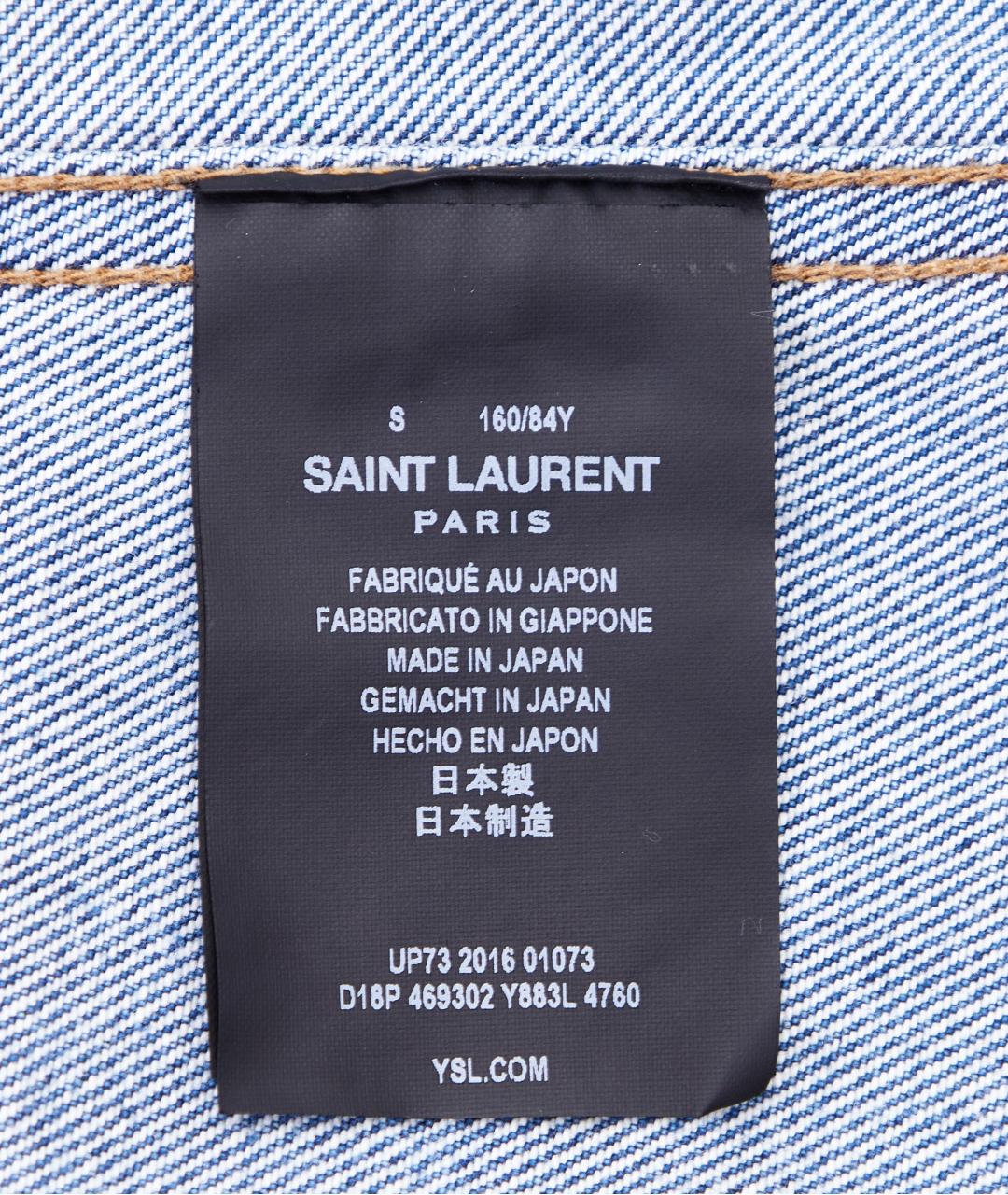 SAINT LAURENT Синяя деним куртка, фото 5