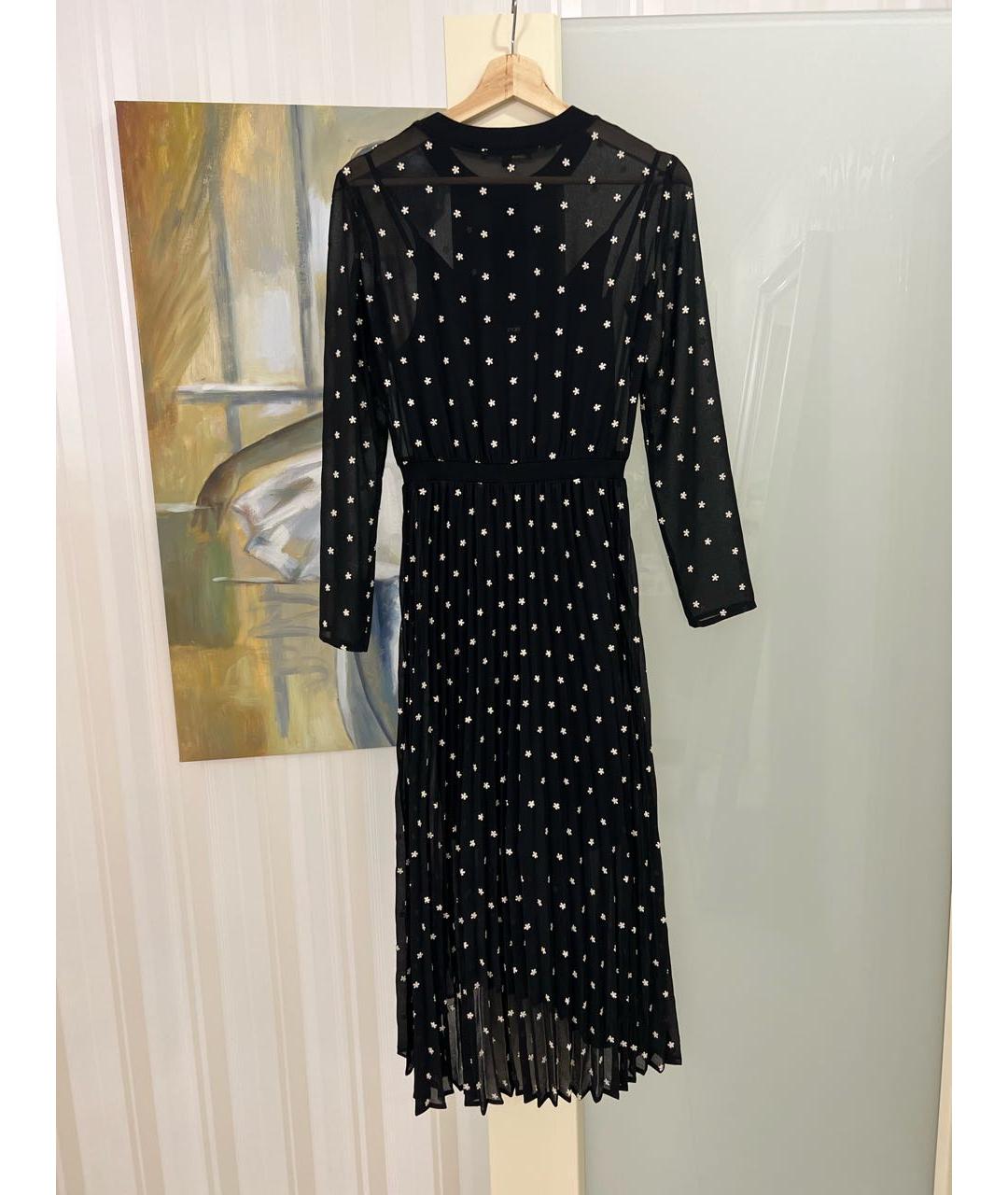 MAJE Черное полиэстеровое коктейльное платье, фото 2