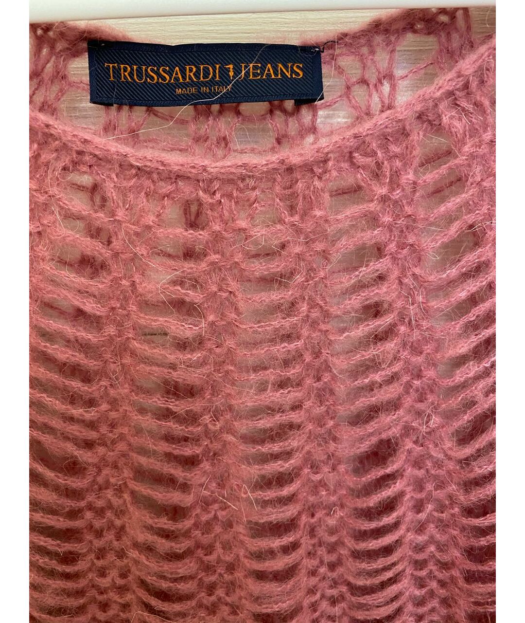TRUSSARDI Розовый джемпер / свитер, фото 5