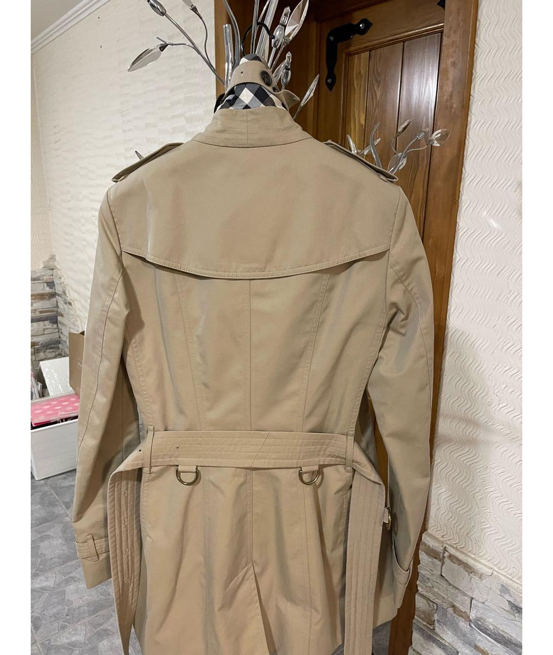 BURBERRY Бежевый вискозный жакет/пиджак, фото 2