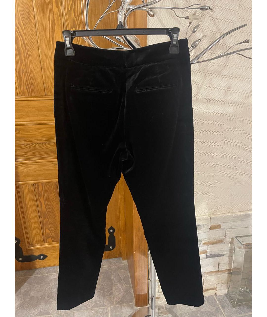 ETRO Черные велюровые брюки узкие, фото 2