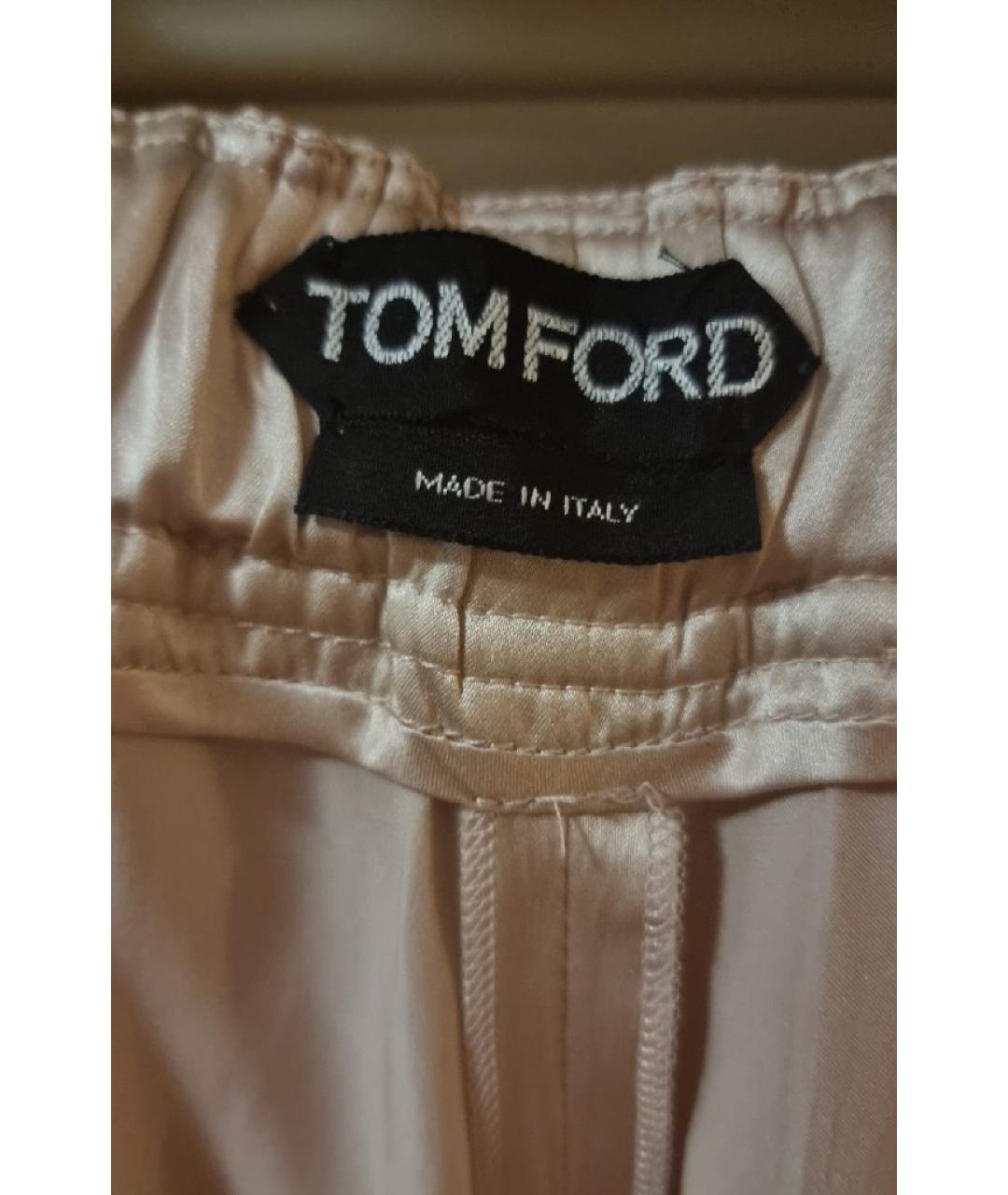 TOM FORD Розовые шелковые брюки широкие, фото 6