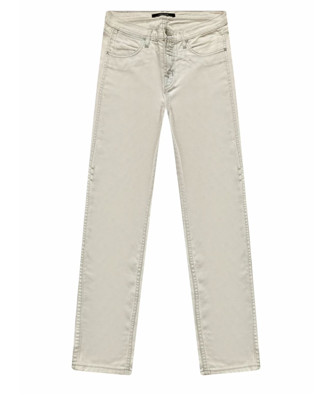 JBRAND Белые хлопко-полиэстеровые джинсы слим, фото 1