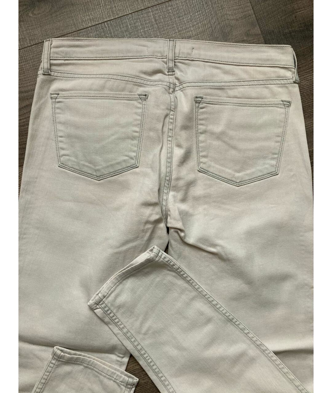 JBRAND Белые хлопко-полиэстеровые джинсы слим, фото 5
