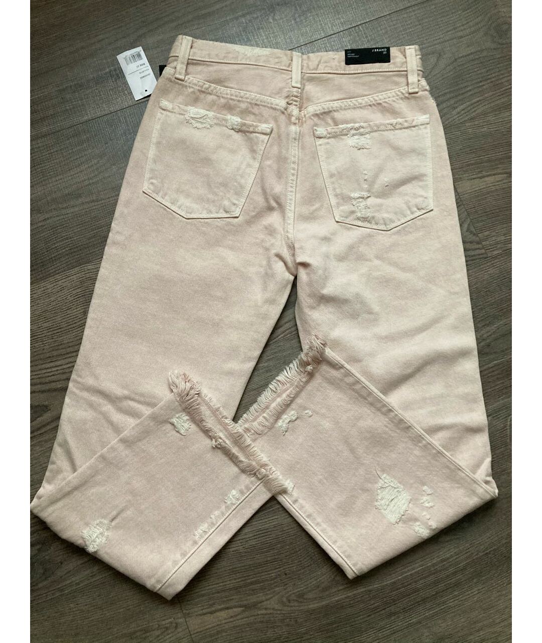 JBRAND Розовые хлопковые прямые джинсы, фото 6