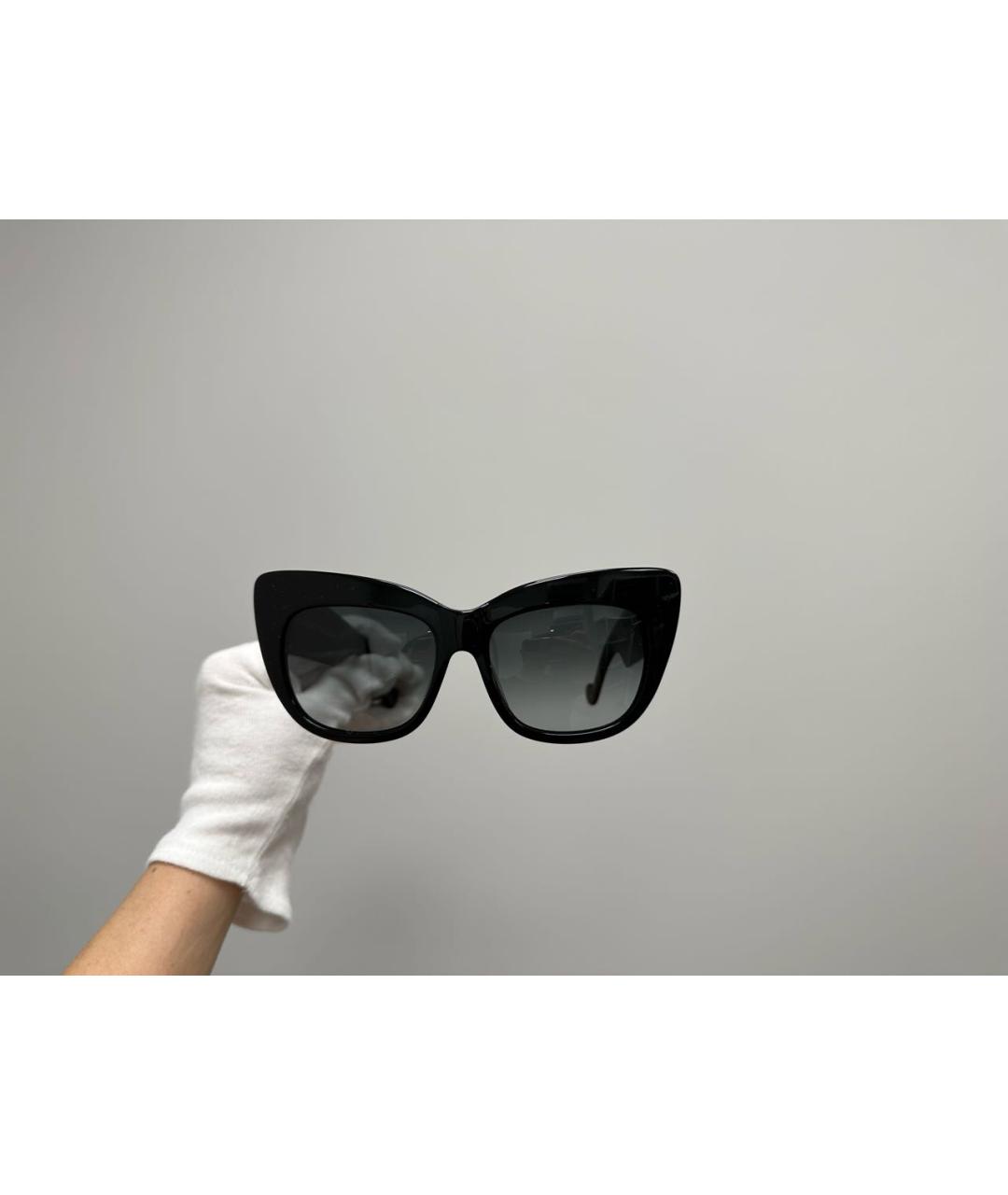 ANNA KARIN KARLSSON Черные пластиковые солнцезащитные очки, фото 8