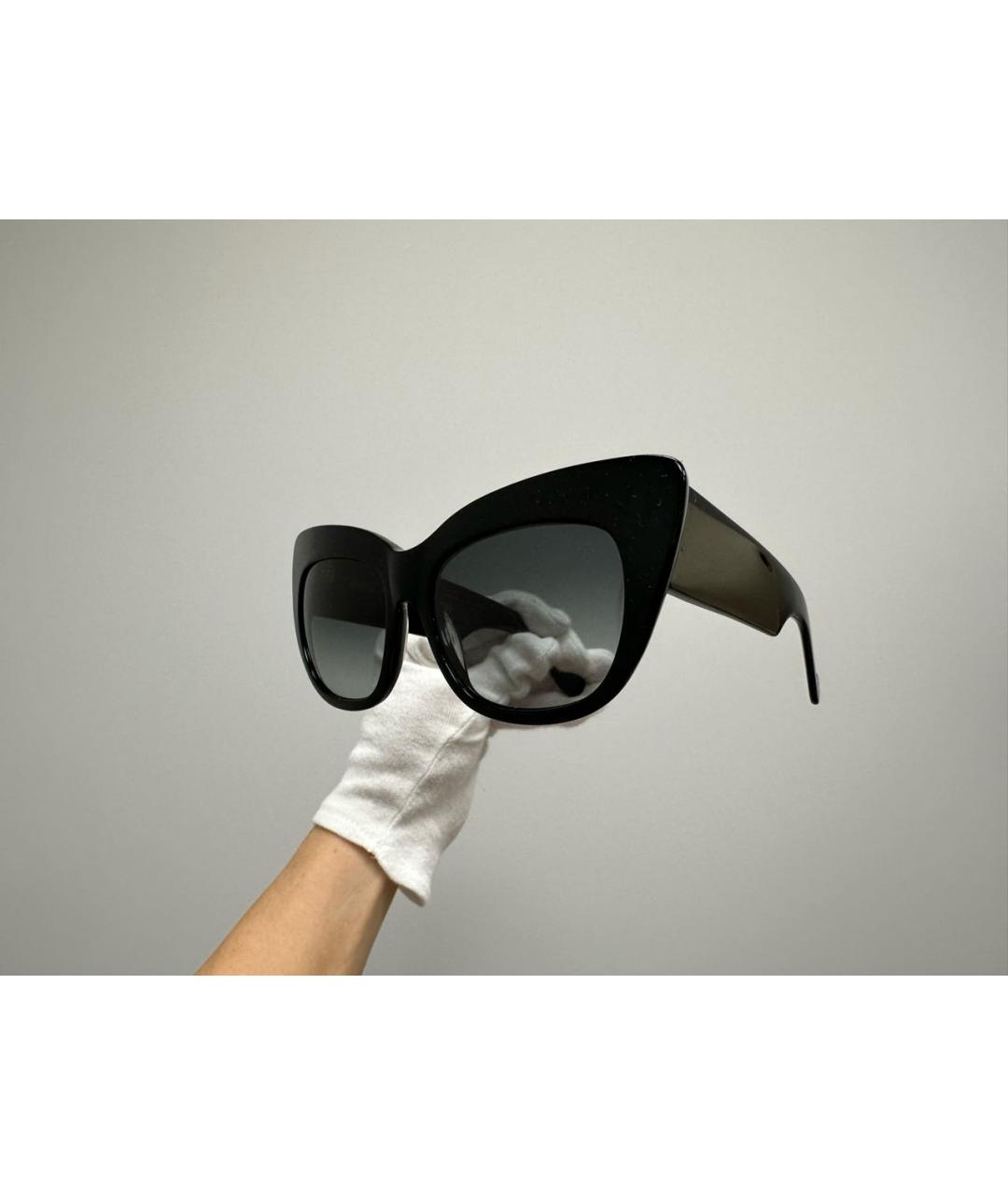 ANNA KARIN KARLSSON Черные пластиковые солнцезащитные очки, фото 3