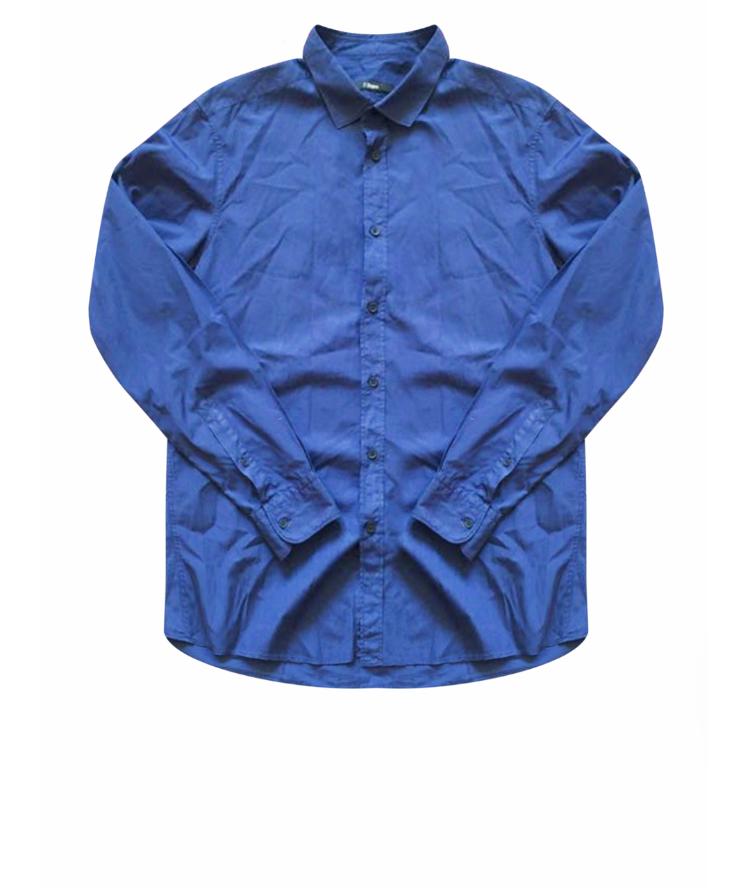ERMENEGILDO ZEGNA Синяя хлопковая классическая рубашка, фото 1