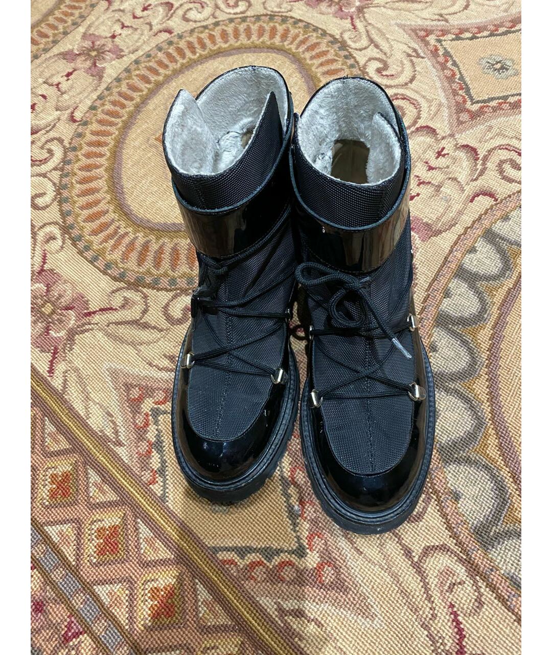VICINI Черные ботинки из лакированной кожи, фото 3