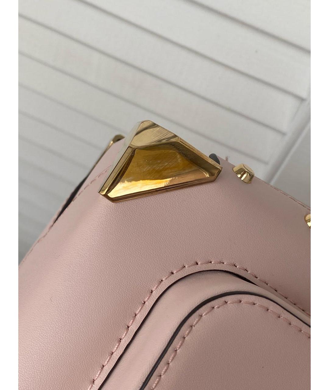 MICHAEL KORS Розовая кожаная сумка через плечо, фото 7