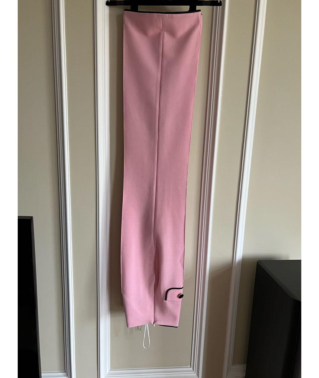 GEORGE KEBURIA Розовый шерстяной костюм с брюками, фото 5