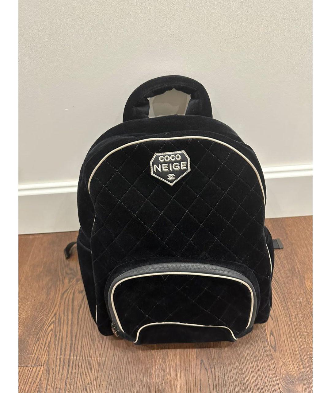 CHANEL PRE-OWNED Черный замшевый рюкзак, фото 6