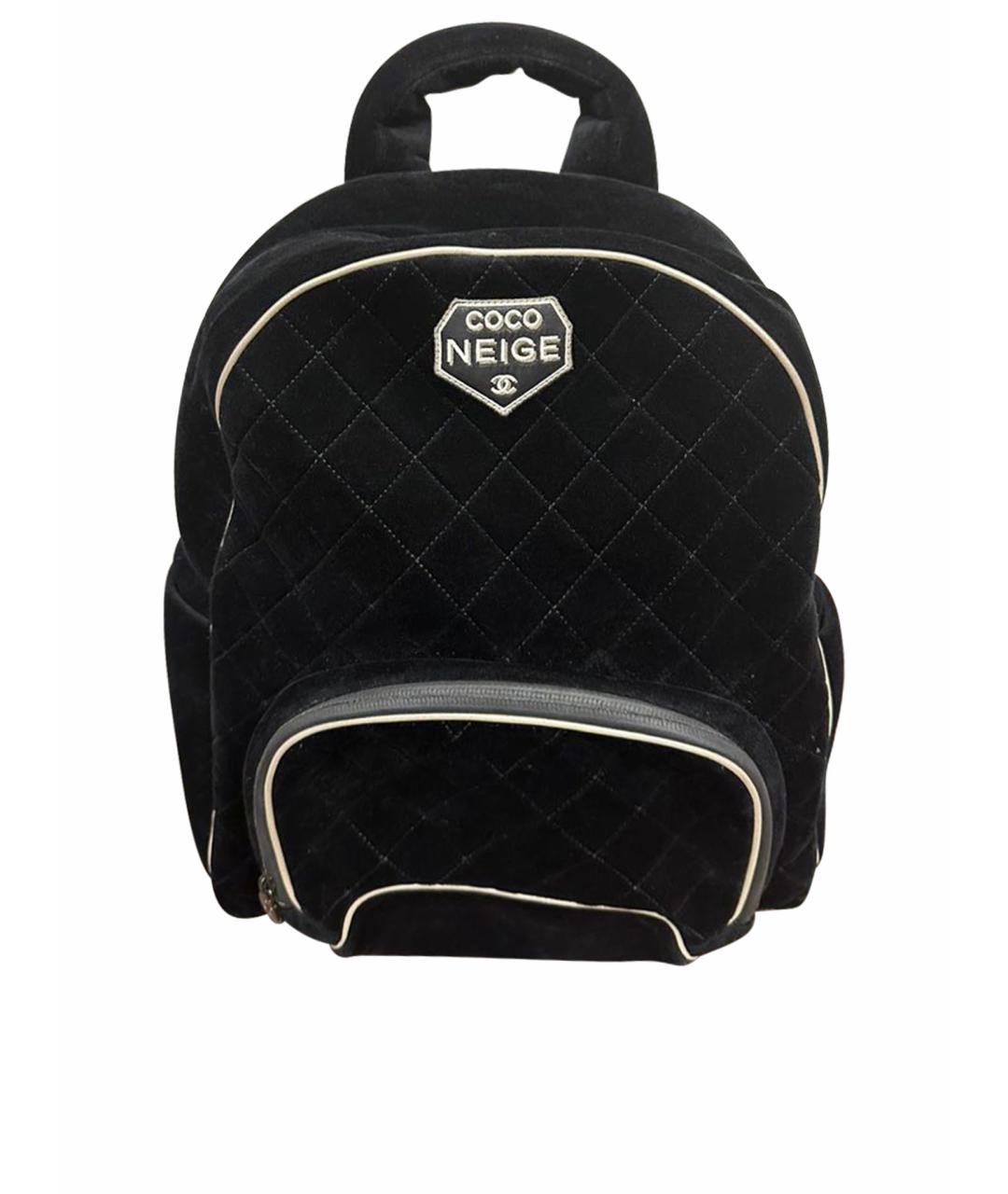 CHANEL PRE-OWNED Черный замшевый рюкзак, фото 1