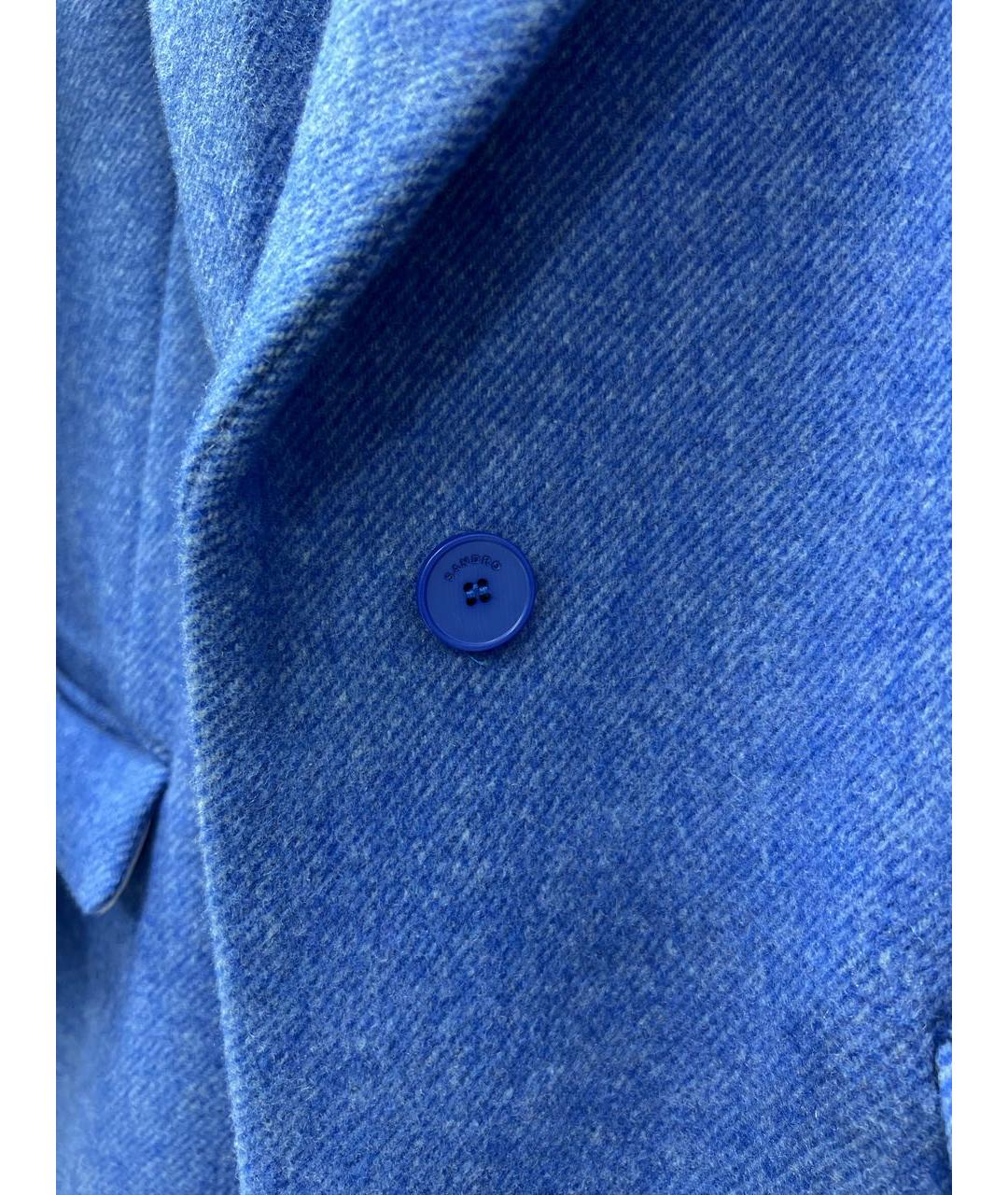 SANDRO Синий шерстяной жакет/пиджак, фото 4