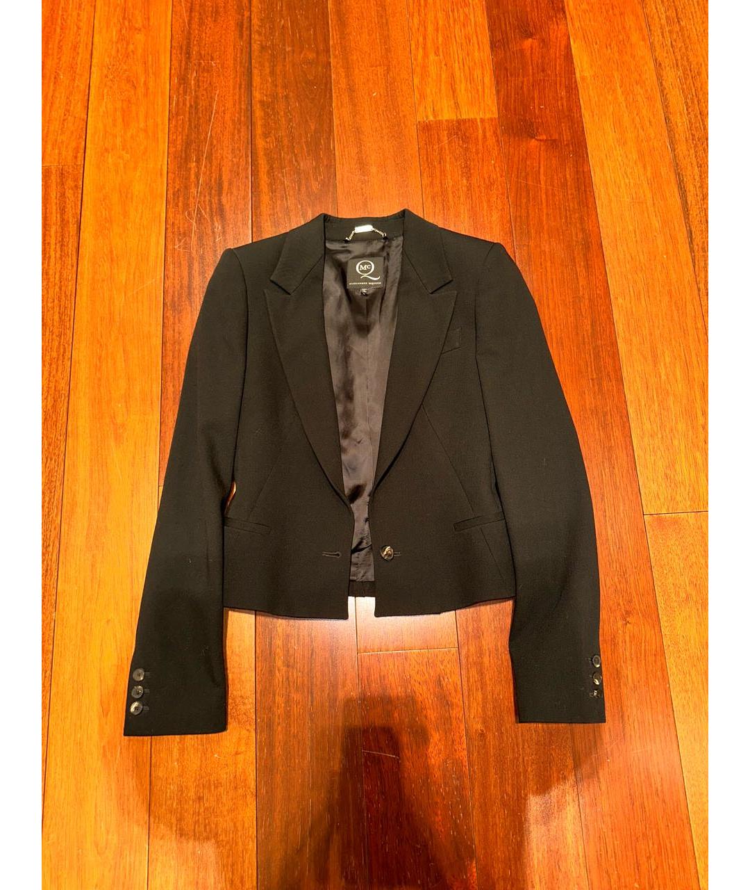 MCQ ALEXANDER MCQUEEN Черный шерстяной жакет/пиджак, фото 6