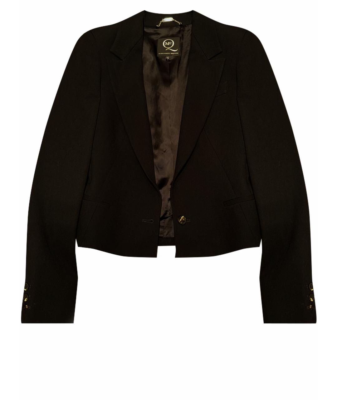 MCQ ALEXANDER MCQUEEN Черный шерстяной жакет/пиджак, фото 1