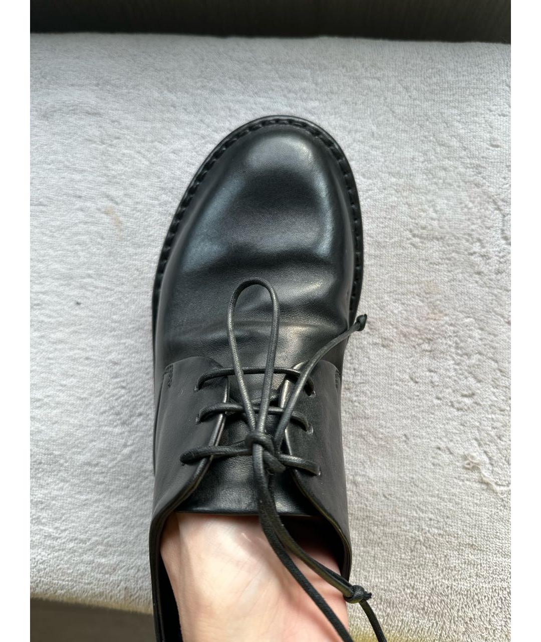 MARSELL Черные кожаные низкие ботинки, фото 6