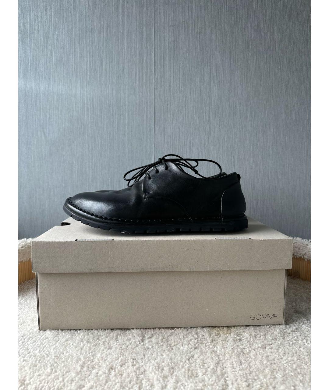 MARSELL Черные кожаные низкие ботинки, фото 8