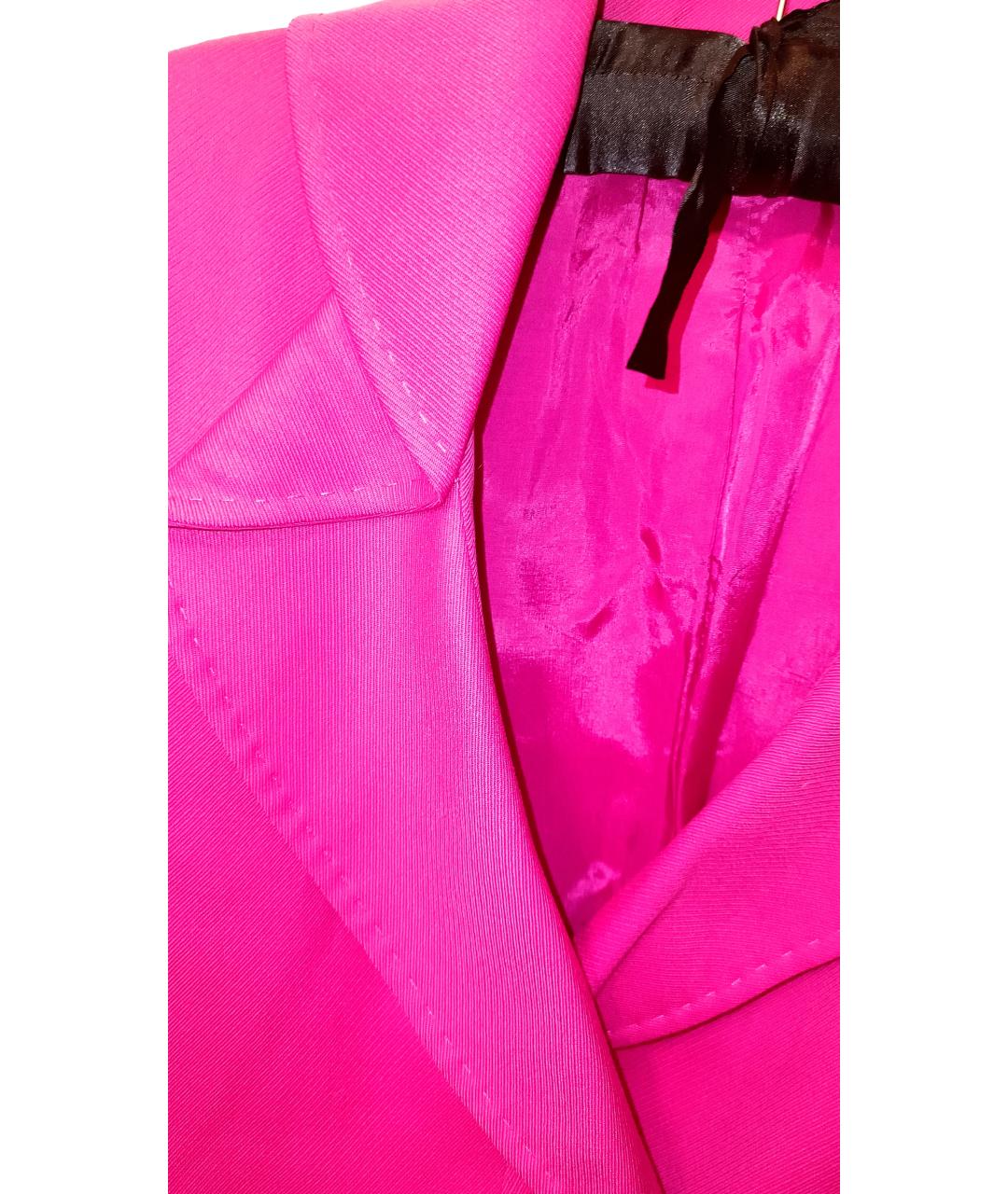 VERSACE Розовый шерстяной костюм с брюками, фото 2