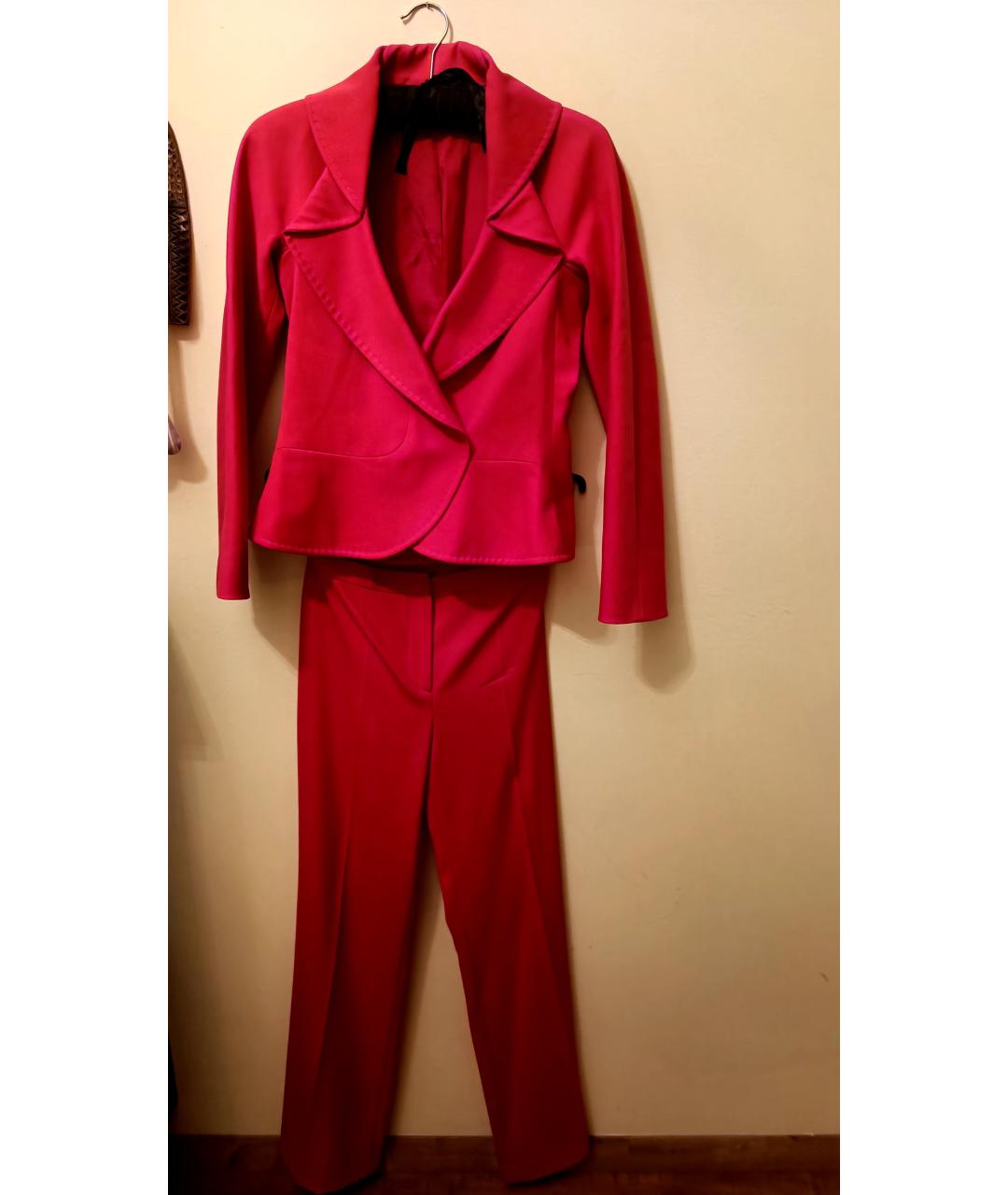 VERSACE Розовый шерстяной костюм с брюками, фото 6