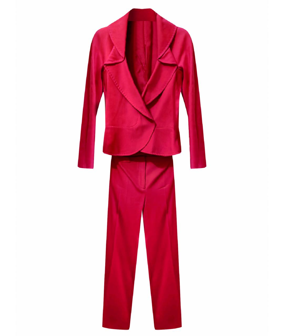VERSACE Розовый шерстяной костюм с брюками, фото 1