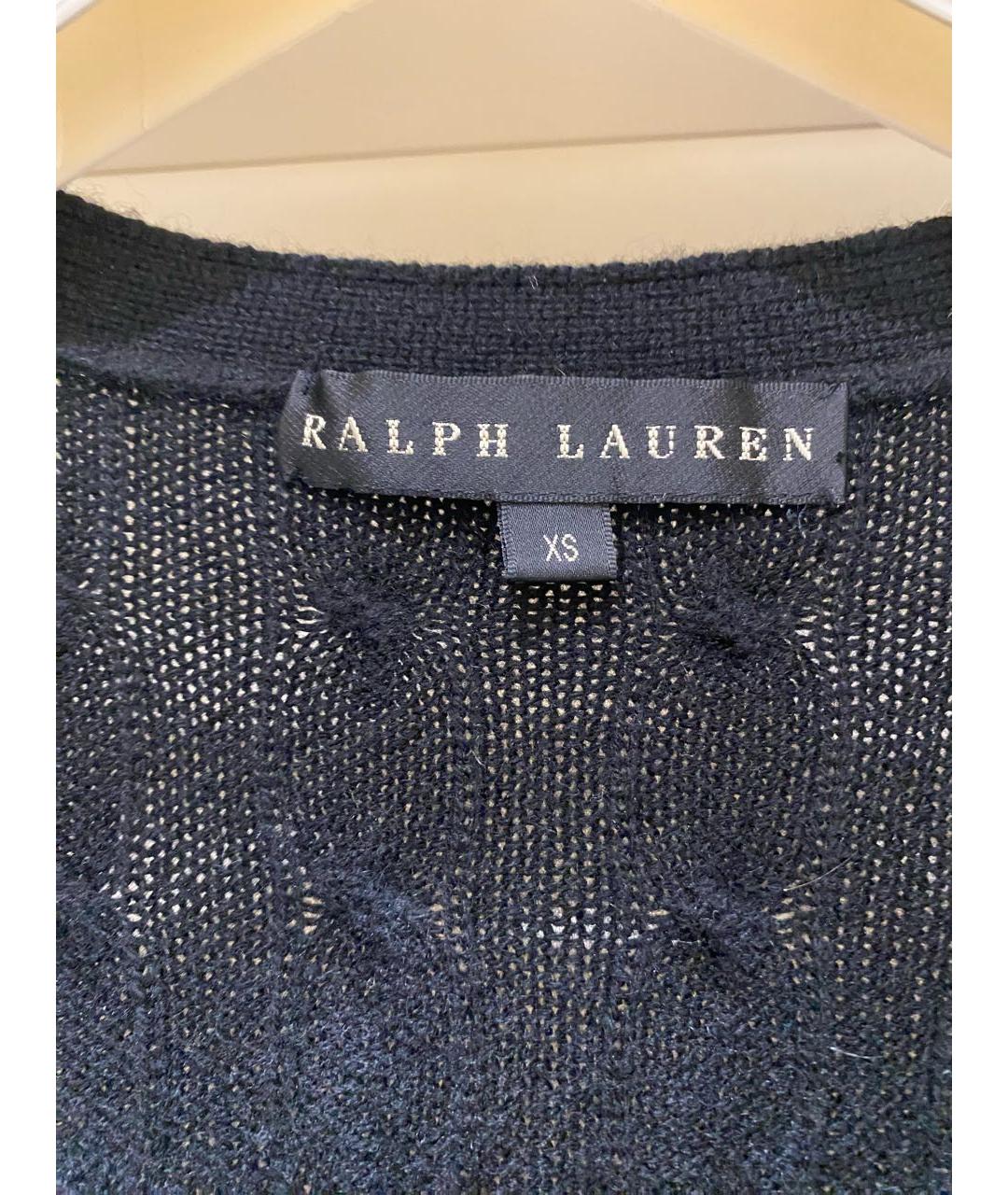 RALPH LAUREN Черный кашемировый кардиган, фото 3