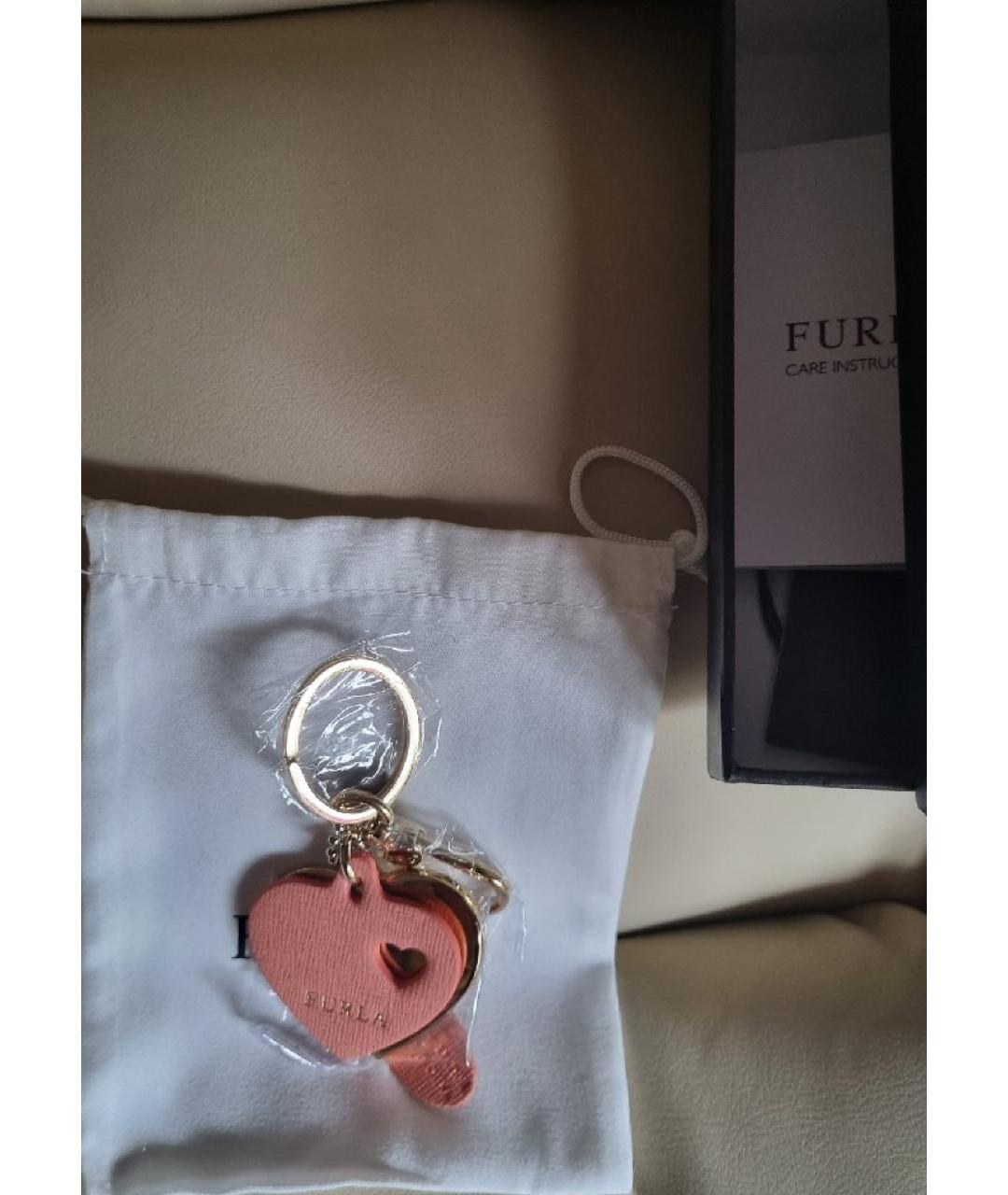 FURLA Розовый брелок, фото 4
