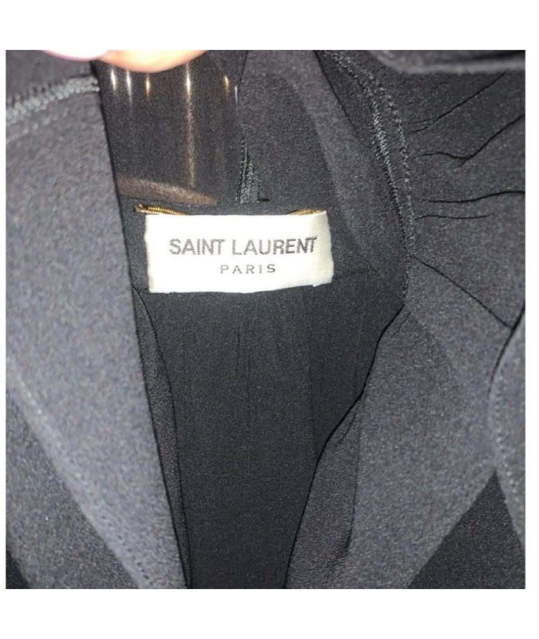 SAINT LAURENT Черное повседневное платье, фото 3