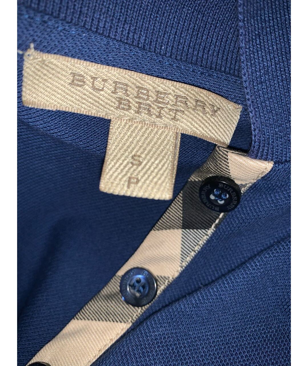 BURBERRY Синяя хлопко-эластановая футболка, фото 2