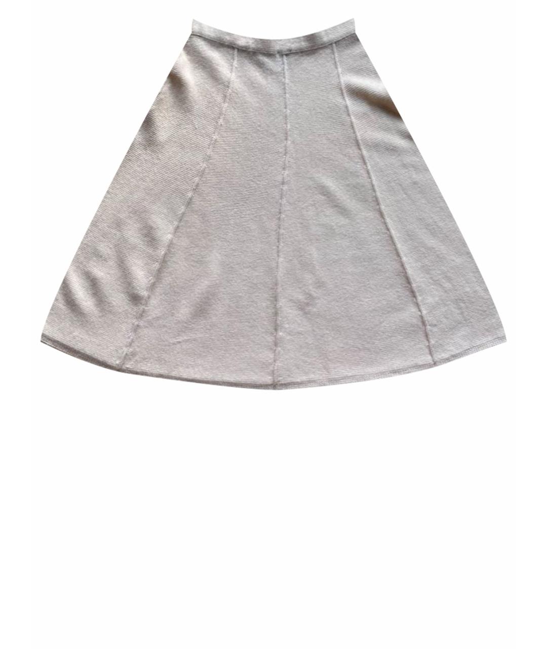 PINKO Белая шерстяная юбка мини, фото 1