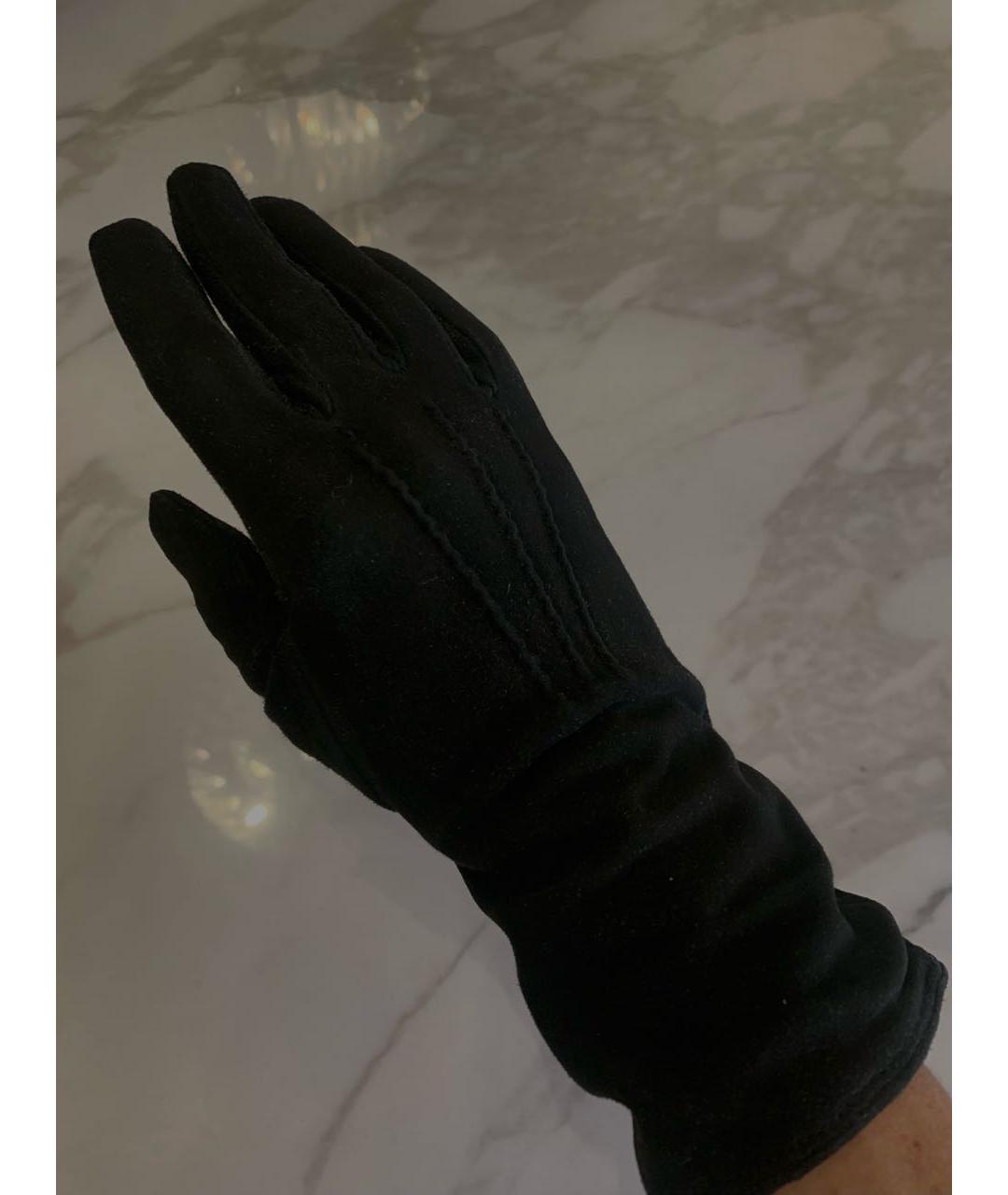 PRADA Черные перчатки, фото 3