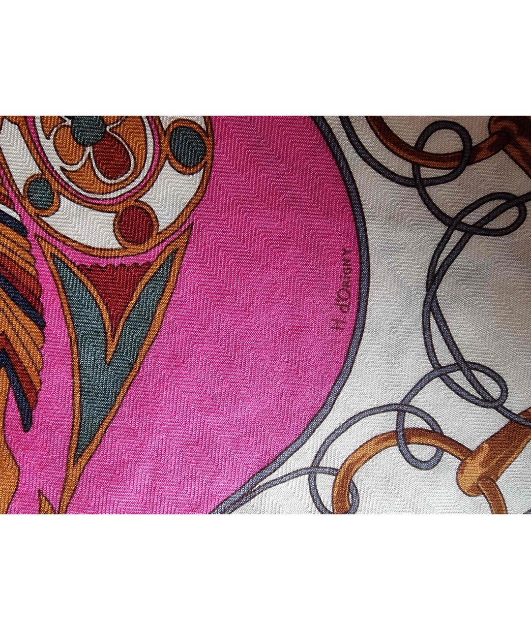 HERMES PRE-OWNED Бежевый кашемировый платок, фото 5