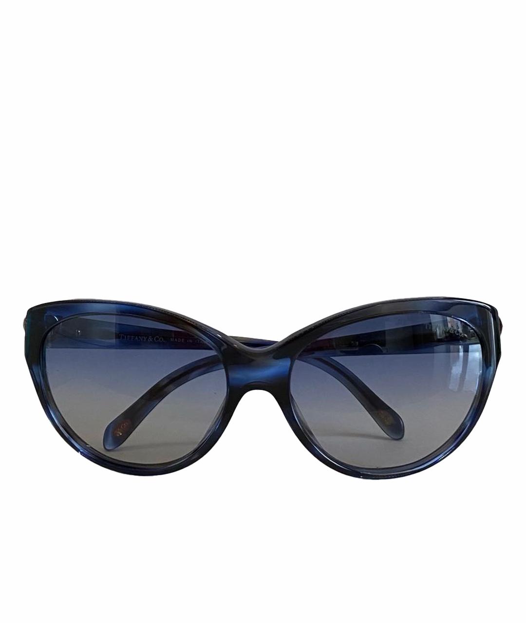 TIFFANY&CO Темно-синие пластиковые солнцезащитные очки, фото 1
