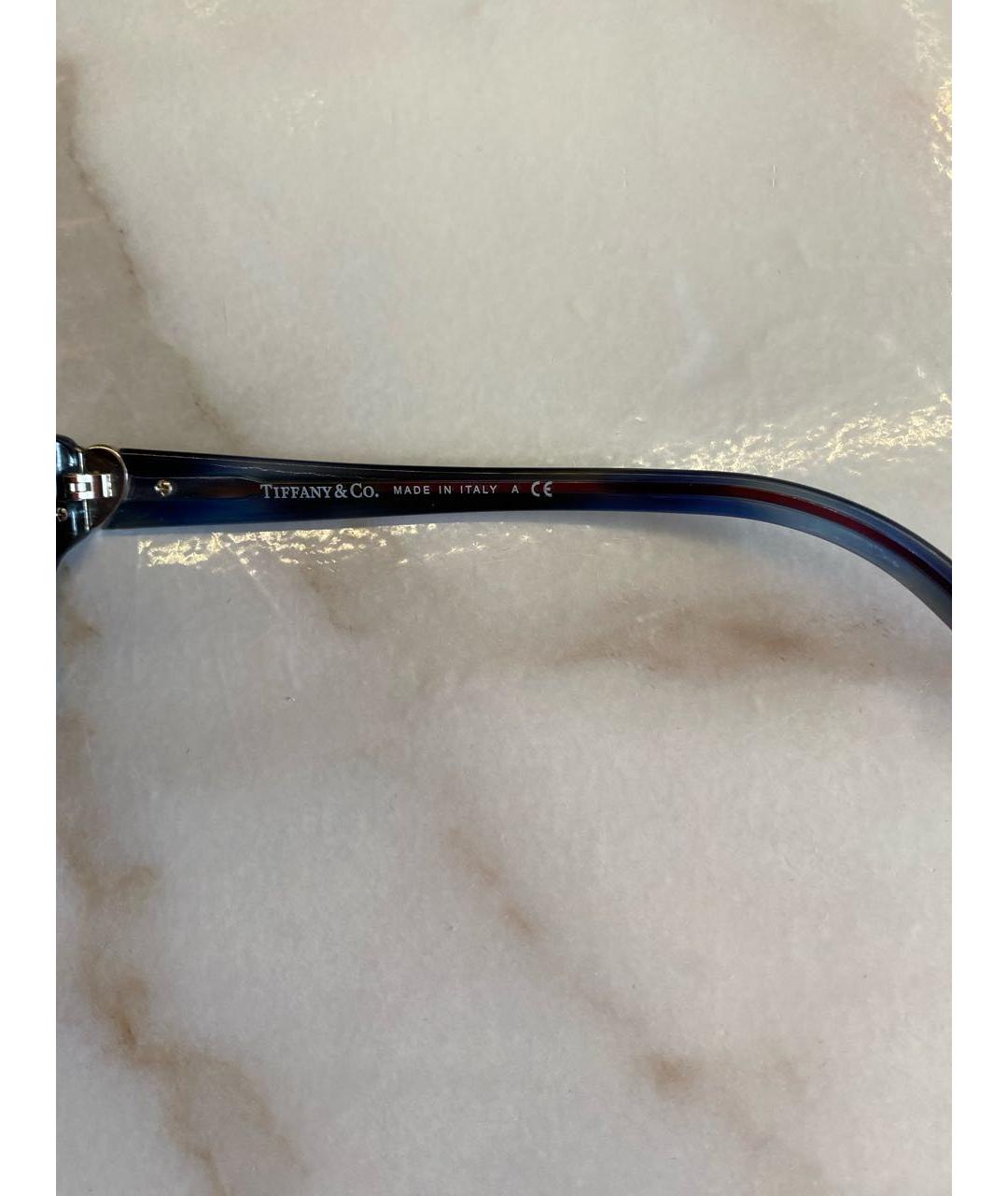 TIFFANY&CO Темно-синие пластиковые солнцезащитные очки, фото 6