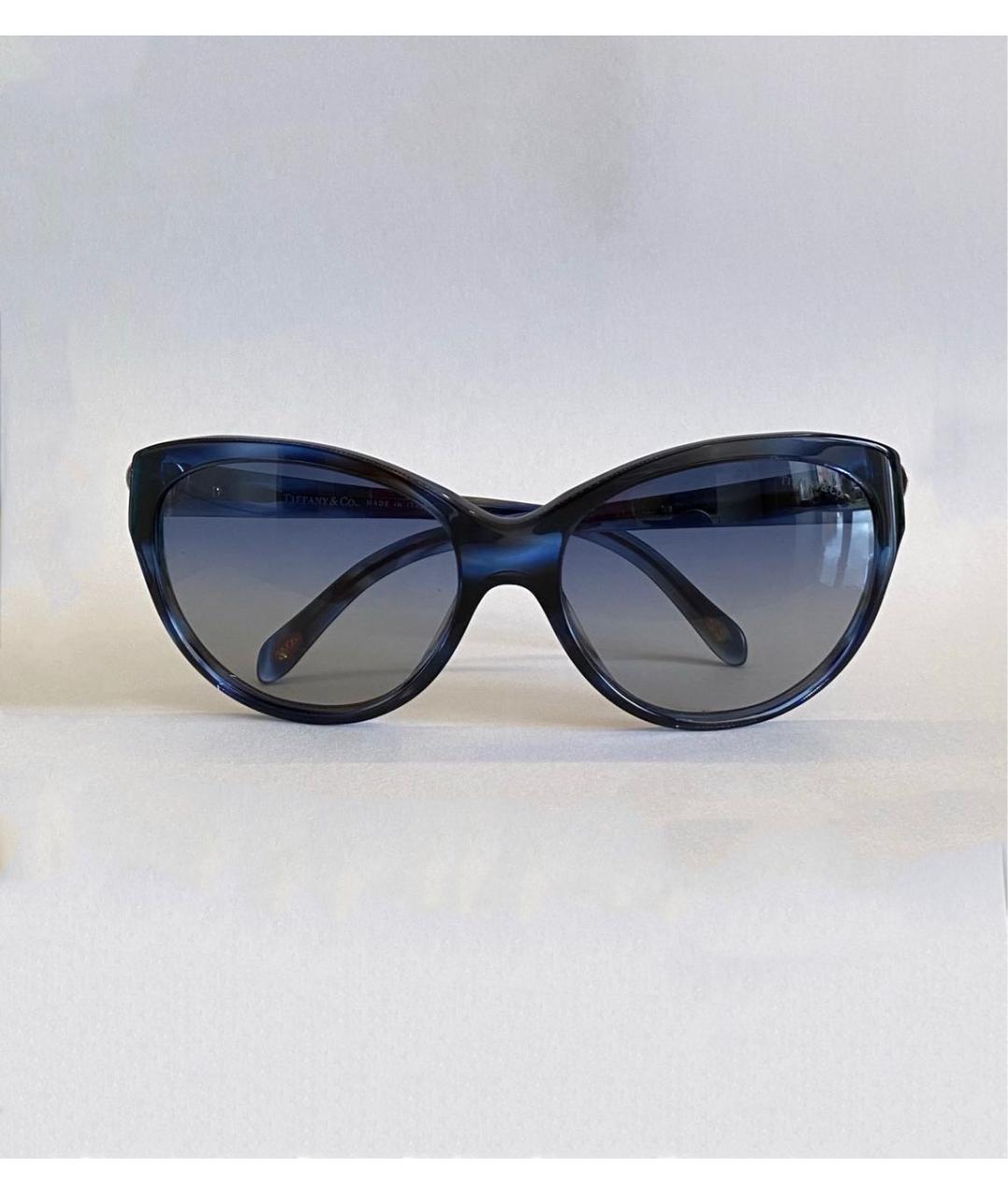 TIFFANY&CO Темно-синие пластиковые солнцезащитные очки, фото 9