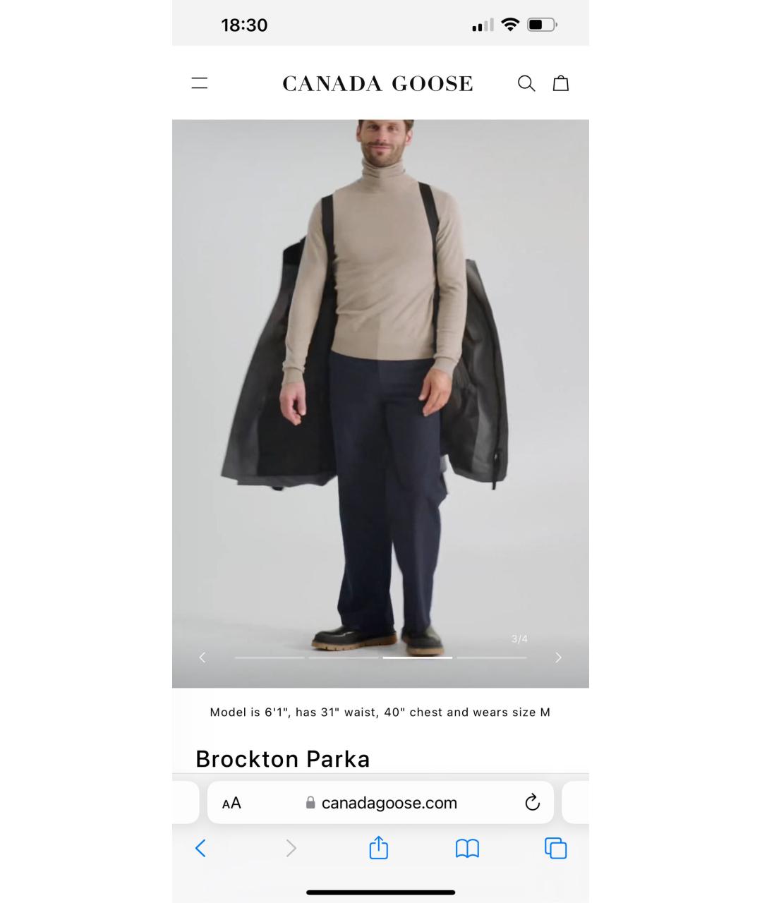 CANADA GOOSE Белая полиамидовая парка, фото 7