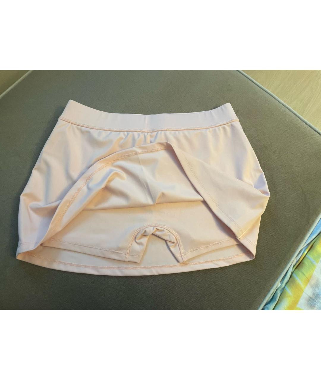 SPORTY AND RICH Розовая полиэстеровая юбка-шорты, фото 4