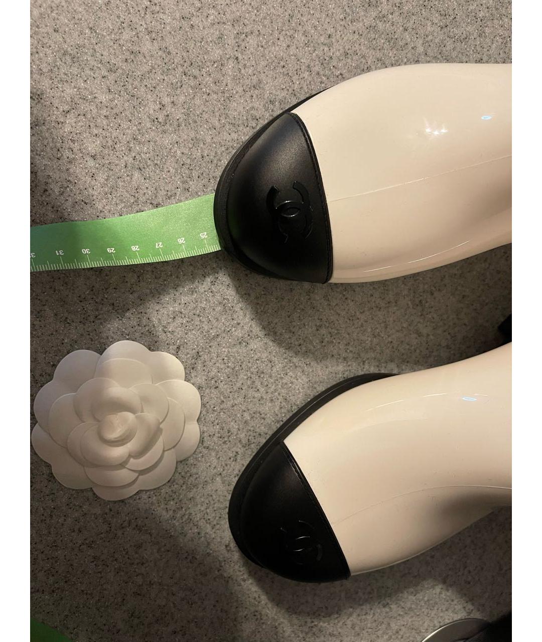 CHANEL Белые резиновые сапоги, фото 7