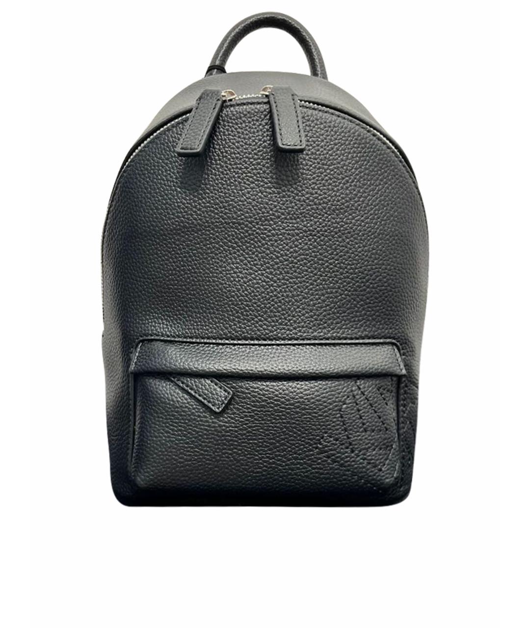 KARL LAGERFELD Черный кожаный рюкзак, фото 1