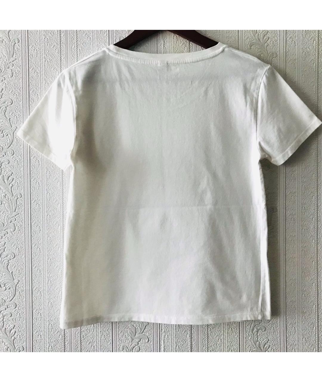 MOSCHINO Белая хлопковая футболка, фото 2