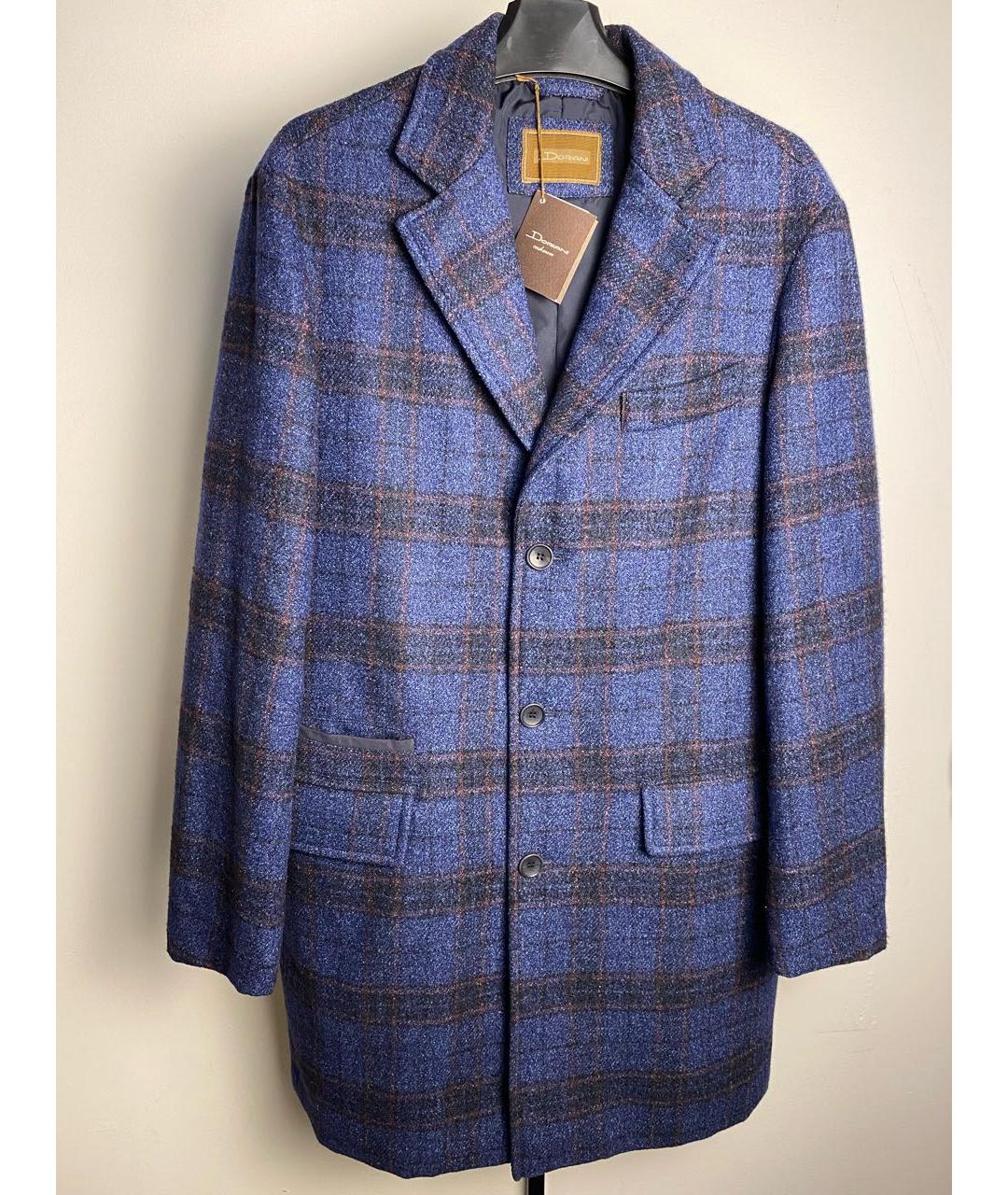 DORIANI CASHMERE Синее шерстяное пальто, фото 9